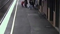 Amazing video of baby surviving being hit by train