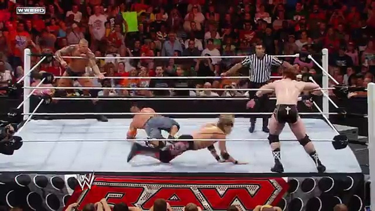 Raw- John Cena - Randy Orton vs. Edge - Sheamus