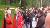 Bilderberg Members Confronted by Protesters Outside Security Perimeter