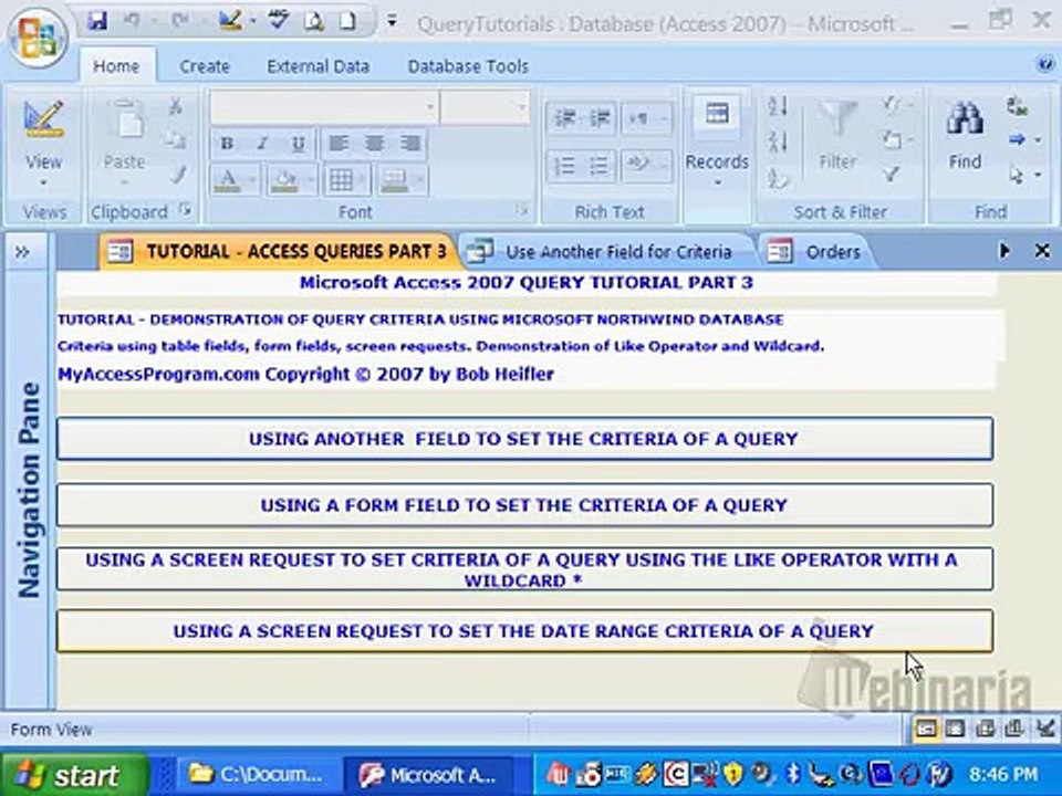 Microsoft Access Query Criteria Like Operator & Wildcard