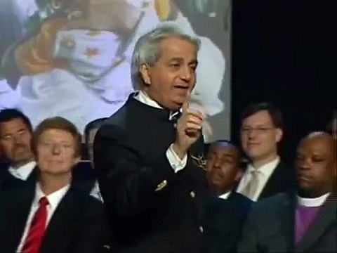Benny Hinn preaching the gospel of Jesus Christ
