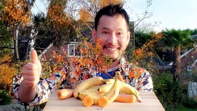 How to Make Banana Decoration - Banana Art - Fruit Carving Banana Garnishes