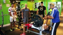 Vitor Belfort, Gilbert Durinho, and Cezar Ferreira training with Pedro Diaz.