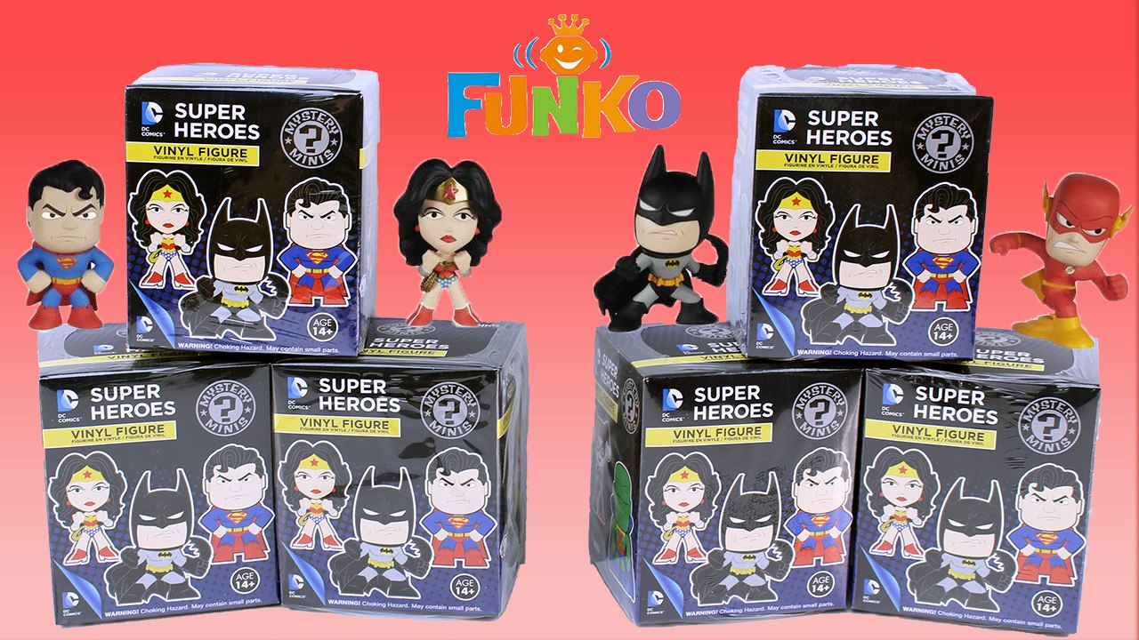 DC Comics Super Heroes Funko Mystery Minis Unboxing - Awesome Toys TV