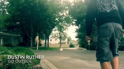 Dustin Ruther Walks Outside on Windy June 1, 2015