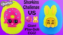 SHOPKINS CHALLENGE #5 - Giant Play Doh Surprise Eggs | Shopkins 12 Packs -  Awesome Toys TV
