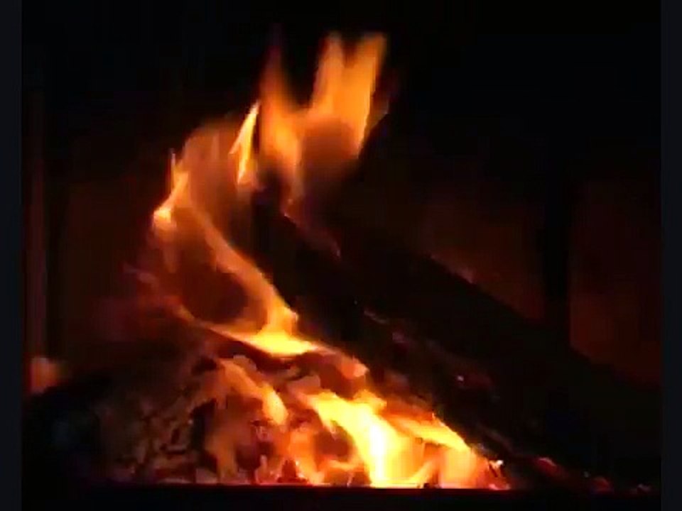 Fond d'écran pour télévision- Feu de bois 2