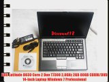 Dell Latitude D630 Core 2 Duo T7300 2.0GHz 2GB 80GB CDRW/DVD 14-Inch Laptop Windows 7 Professional