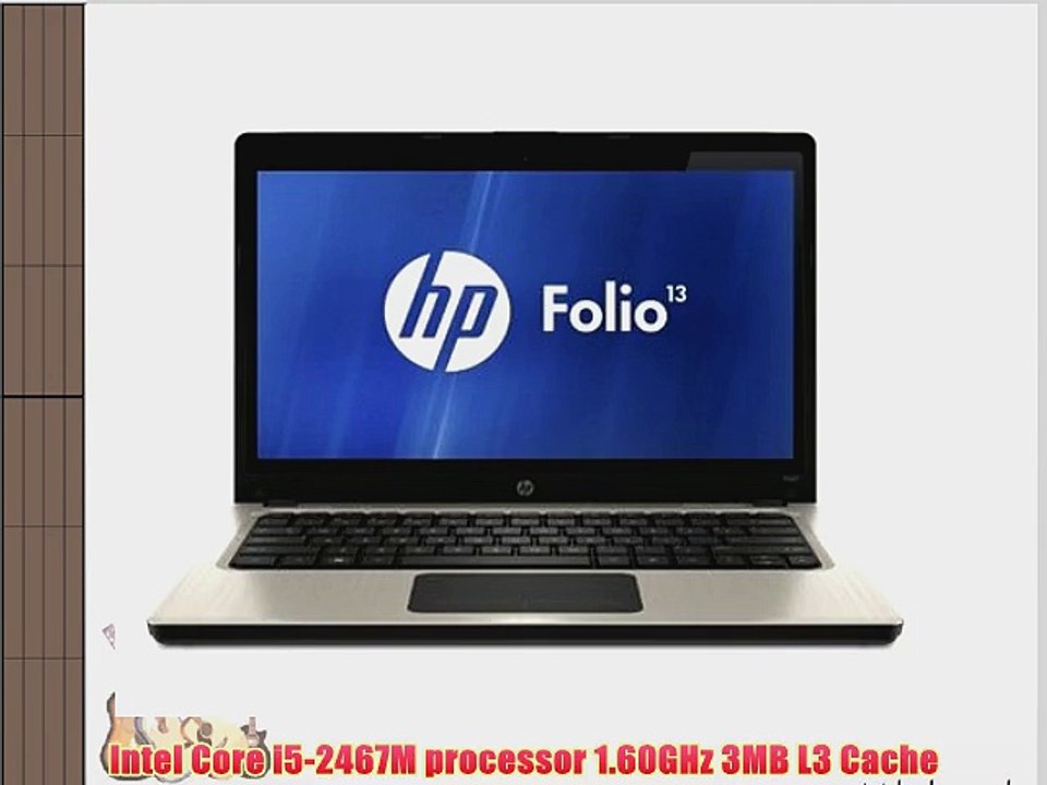 HP Folio 13-2000 13-Inch LED Ultrabook - Core i5 i5-2467M 4G RAM 128G SSD Windows 7 Professional