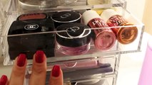 REQUESTED! Makeup Closet Tour & How I Organize My Makeup جولة في خزانة المكياج وكيفية ترتيب مكياجك