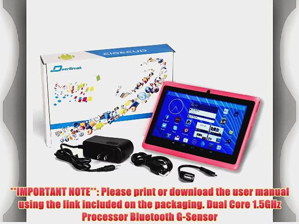 DeerBrook? 7 Android 4.4 KitKat Tablet PC Dual Core 1.5GHz A23 Processor 512MB / 4GB Dual Camera