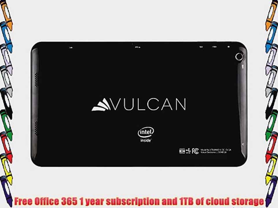 Vulcan Omega VTA08900 Intel Atom Quad Core 1GB DDR3 Memory 16GB Storage  8.9 Touchscreen Tablet