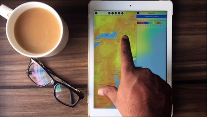 How Do Weather Maps Work in WeatherMate:  A Tutorial on Temperature Gradient Overlays
