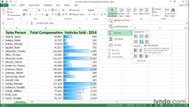 07. Creating dynamic charts with in-cell conditional formatting
