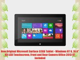 New Original Microsoft Surface 32GB Tablet - Windows RT 8 10.6 HD LCD Touchscreen Front and