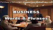 Italian lesson: Doing Business in Italy - preview