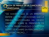 Venezuela rechaza declaraciones de funcionarios brasileños