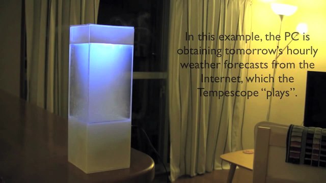 Une machine qui recrée de la pluie et de nuages chez vous : Tempescope