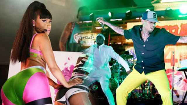 (VIDEO) Nicki Minaj, Chris Brown Performance at iHeart Radio Summer Pool Party 2015