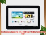 New Samsung Galaxy Tab 2 10.1 16GB Gray T-Mobile Tablet (Plain Box)