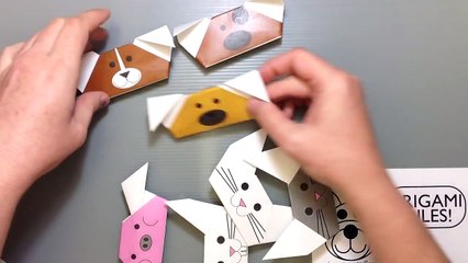 Origami Animal Puppets - Print Your Own Paper!