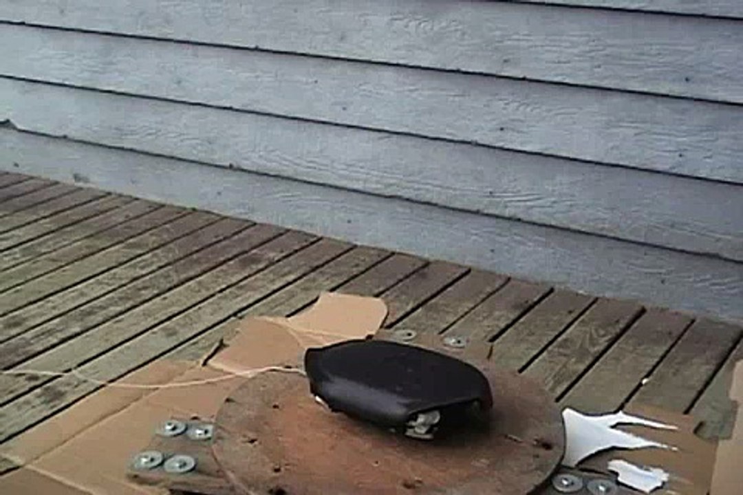Car Airbag Backflips During Deployment Demo