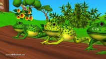 Five little Speckled Frogs - 3D Animation English Nursery rhyme for chlidren