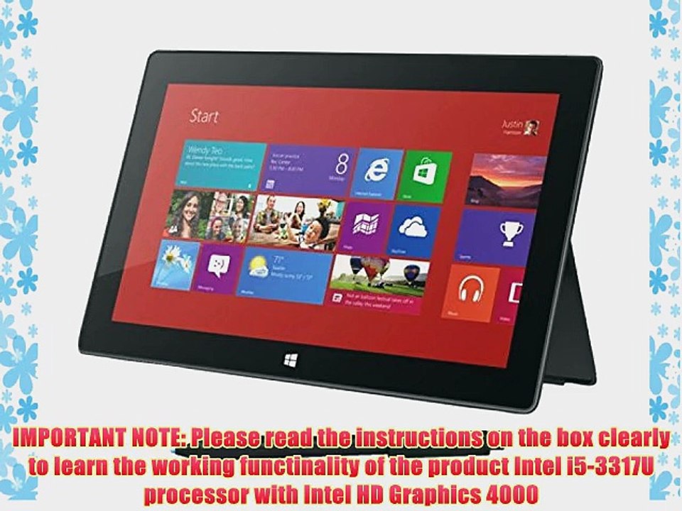 Microsoft Surface Pro 1 Tablet (128 GB Hard Drive 4 GB RAM Dual-Core i5 Windows 8 Pro) - Dark