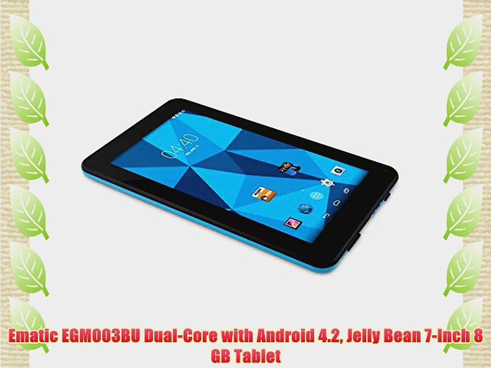 Ematic EGM003BU Dual-Core with Android 4.2 Jelly Bean 7-Inch 8 GB Tablet