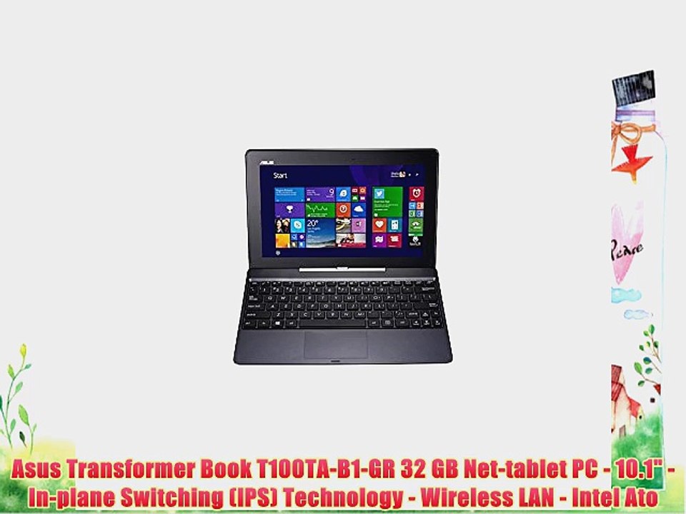 Asus Transformer Book T100TA-B1-GR 32 GB Net-tablet PC - 10.1 - In-plane Switching (IPS) Technology