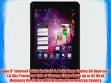 Apex 9 Internet Tablet Android 4.1 Jelly Bean Cortex A9 Dual-core 1.5 Ghz Processor 8gb of