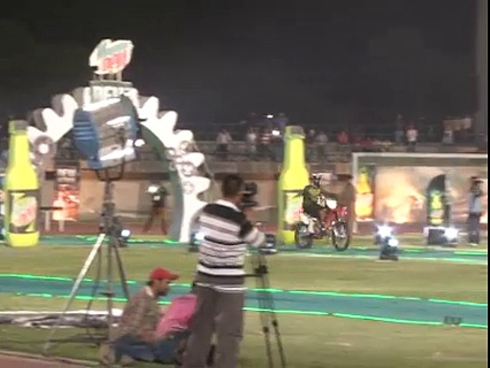 Pakistan's Biggest Action of Bike Stunt.
