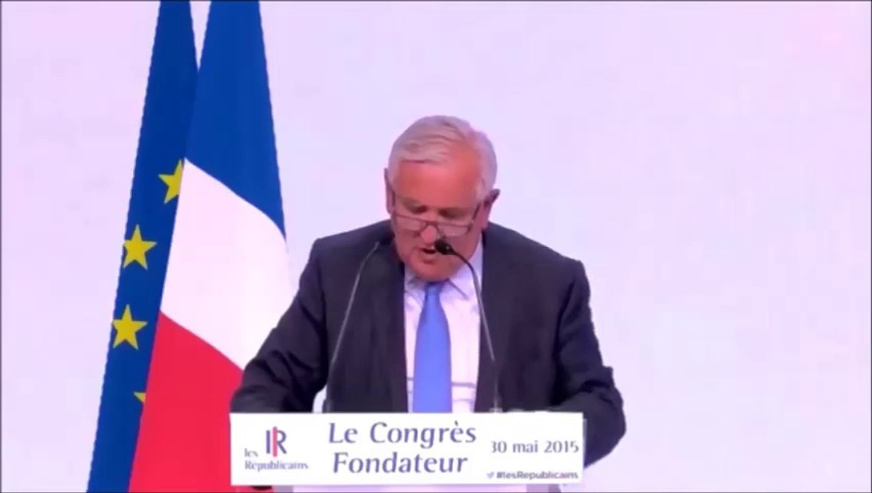 Intervention de Jean-Pierre Raffarin lors du Congrès de fondation du mouvement les Républicains