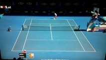 Amazing point by Kei Nishikori against Jo Wilfried Tsonga (Australian Open 2012)