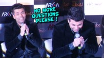 No More Questions on Shuddhi : Karan Johar Pleads To Media