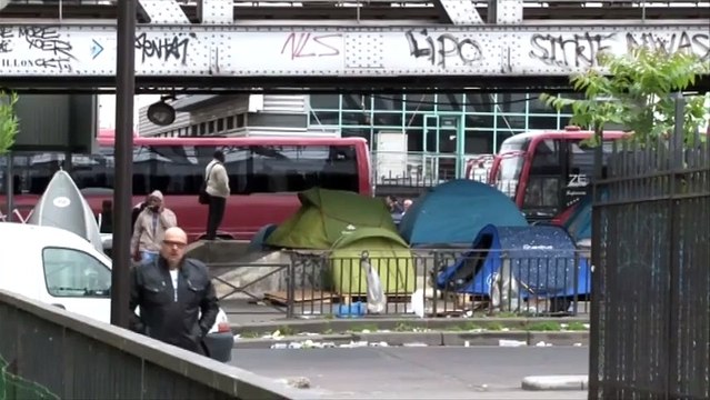 Evacuation du campement de migrants de La Chapelle
