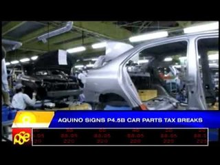 Download Video: Aquino signs P4.5-B car parts tax breaks