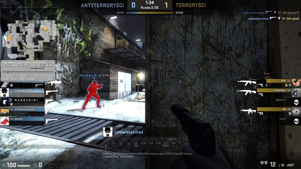 Counter-strike  Global Offensive 5 head shot 1 round