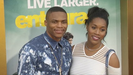 Russell Westbrook & Nina Earl "Entourage" Los Angeles Premiere