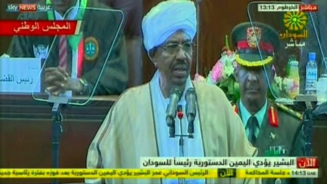 البشير يؤدي اليمين الدستورية رئيسا للسودان