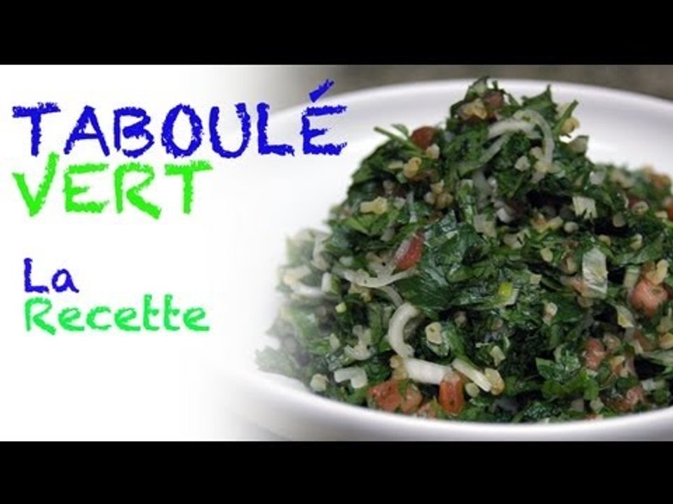 Recette : taboulé vert !