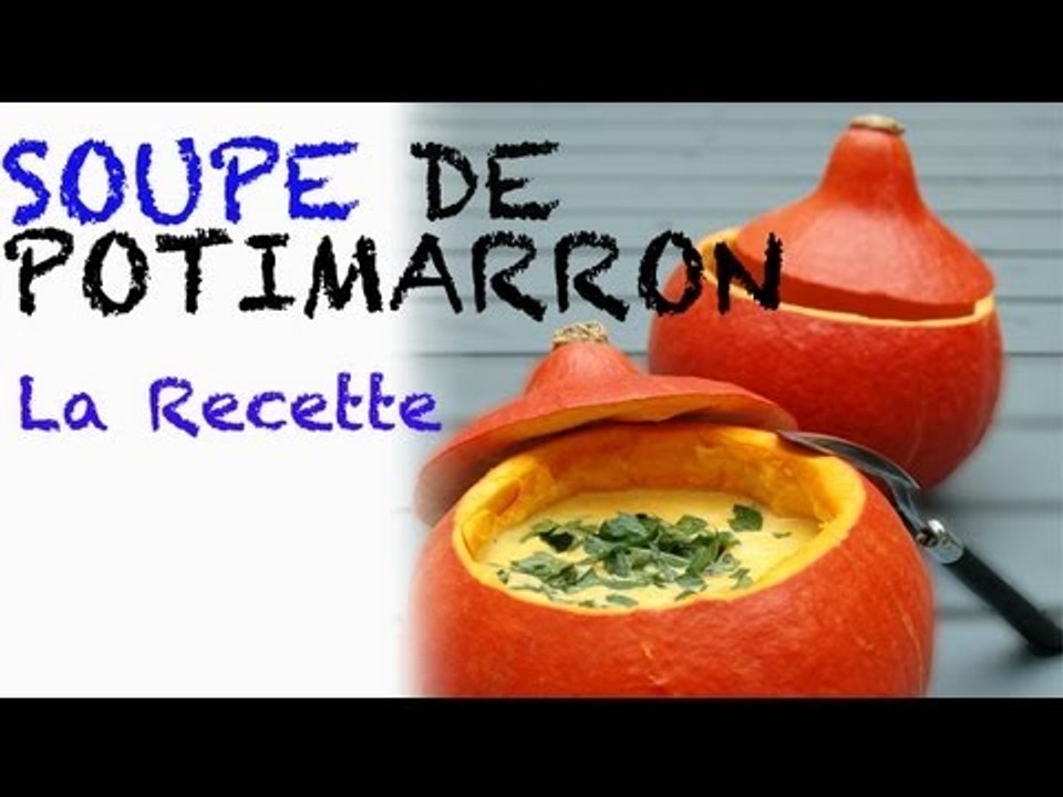 Recette halloween : soupe de potimarron
