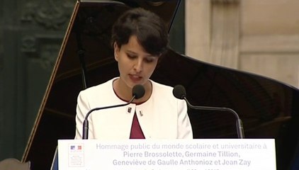 Jean Zay, lettre du 6 octobre 1940, lue par Najat Vallaud-Belkacem