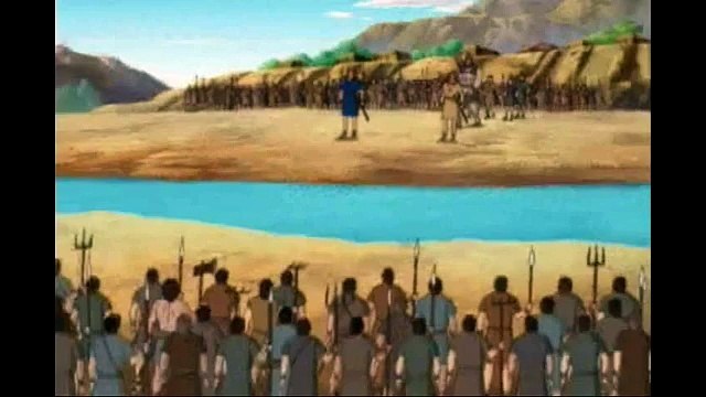 CARICATURAS CRISTIANAS,DAVID Y GOLIAT