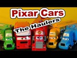 Pixar Cars The Haulers with Mack, Chick Hicks, The King, Lightning McQueen and more in Radiator Spri