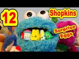 12 Shopkins Special Edition in Surprise Easter Eggs Eggs with M&M's and the Cookie Monster
