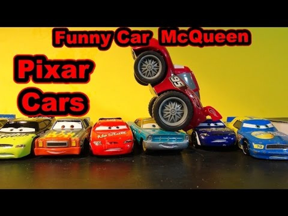 Disney Pixar Cars with Funny Car Lightning McQu...