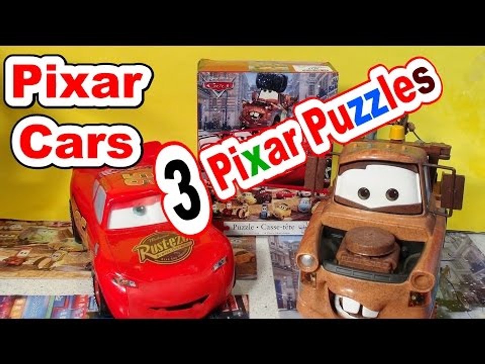 Pixar Cars 3 Surprise Puzzles from Disney Cars, Cars2 and Cars Toons, with Lightning McQueen and Mat