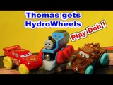 Thomas The Train get Hydrowheels with Lightning McQueen and Mater, from Pixar Cars in Radiator Sprin