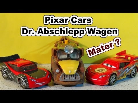 Pixar Cars New Car Unboxing Mater , as Dr Abschlepp Wagen with Heavy Metal Lightning McQueen and mor